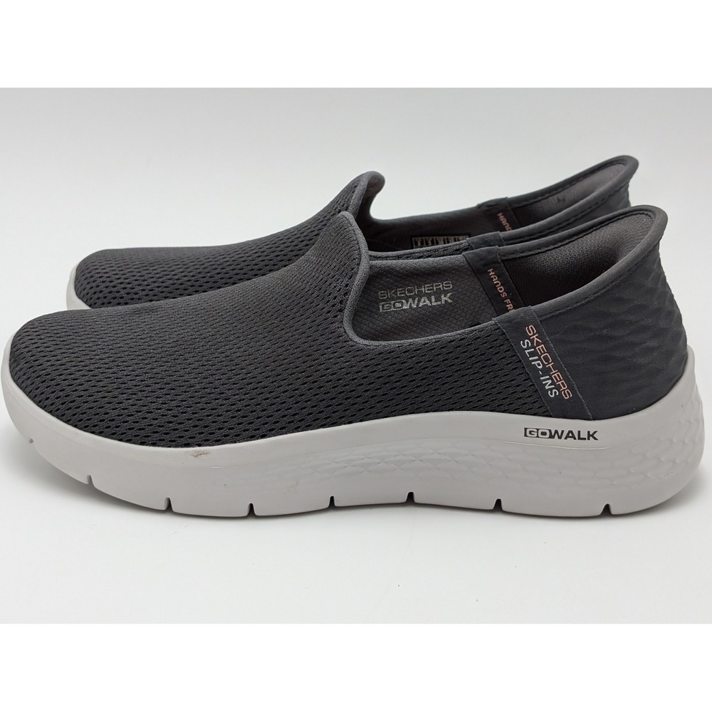 Skechers GoWalk Slip-ins Womens 8 Charcoal Grey Hands Free Walking Shoes 124963W - Picture 5 of 9